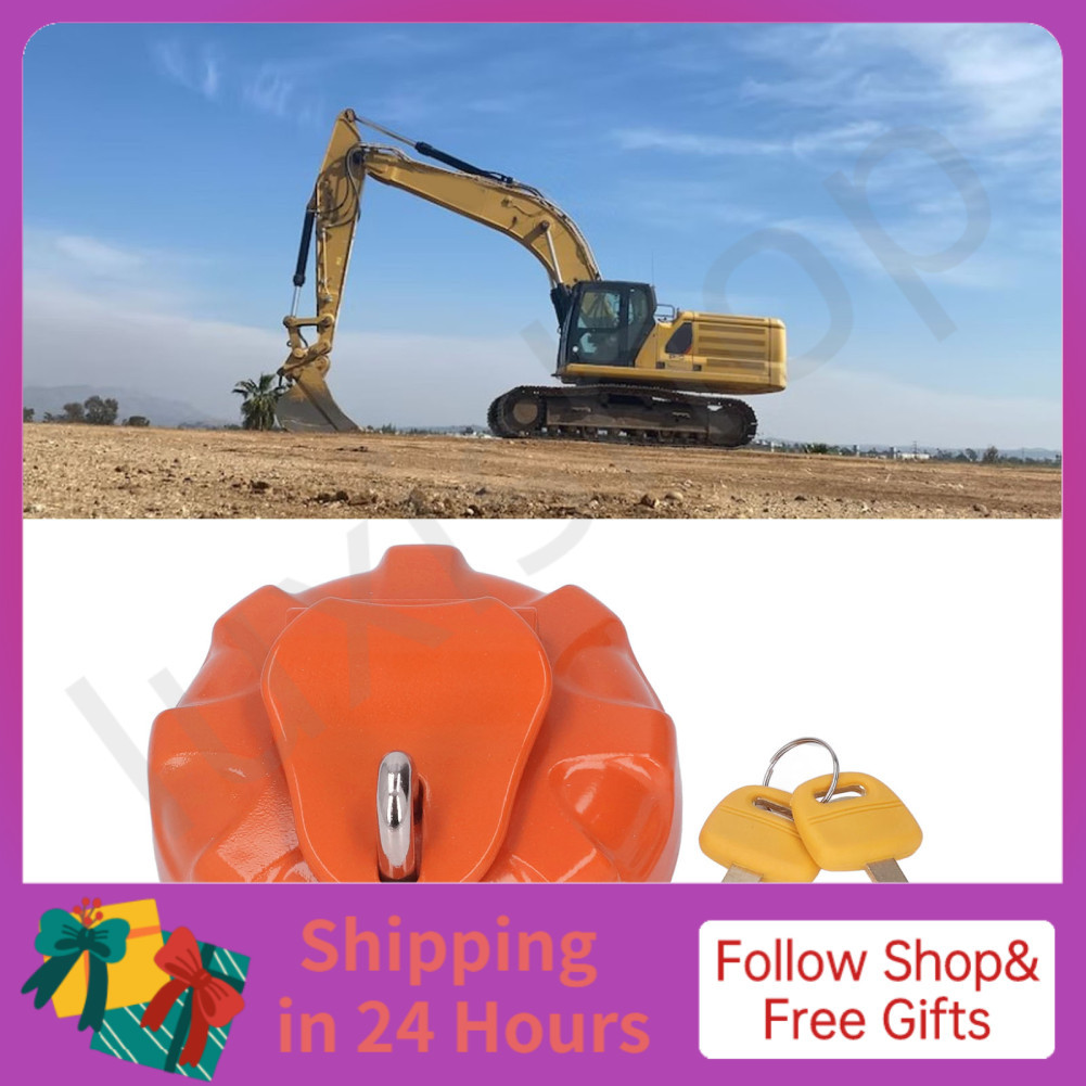 Iuxishop Aolidsive Máy Xúc Nắp Bình Nhiên Liệu Vỏ Bằng Thép Không Gỉ Với 2 Chìa Khóa Vừa Vặn Cho Phù