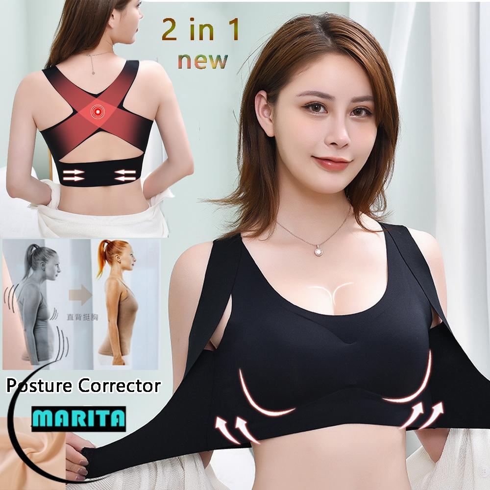 MARITA Tư Thế Áo Lót Liền Mạch Áo Đẩy Lên Cho Nữ Cô Gái Lưng Áo Ngực Tư Thế Corrector
