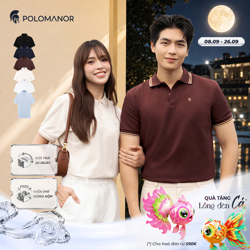 [DEAL LỄ 2/9] [BEST SELLER] Áo polo nam cao cấp ICON DIAMOND, POLO QUỐC DÂN, vải CVC Diamond sang tr