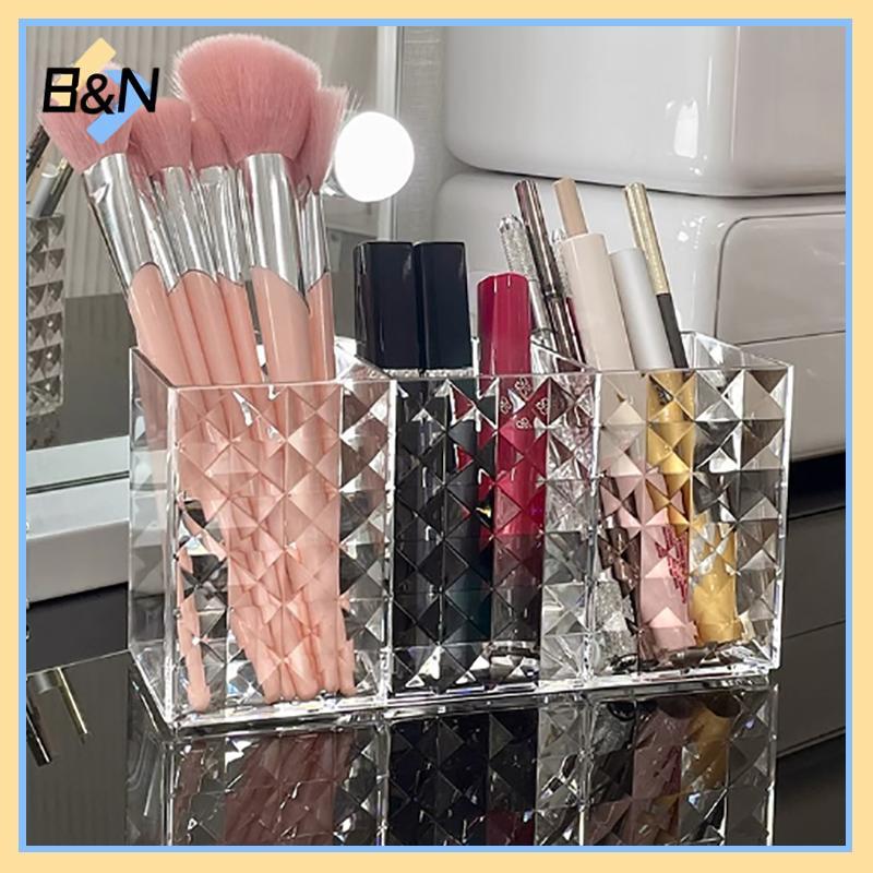 B & N Trong Suốt Lipsti Mỹ Phẩm Trang Điểm Acrylic Cọ Trang Điểm Dụng Cụ Hộp Bảo Quản Hộp Đựng Bàn C
