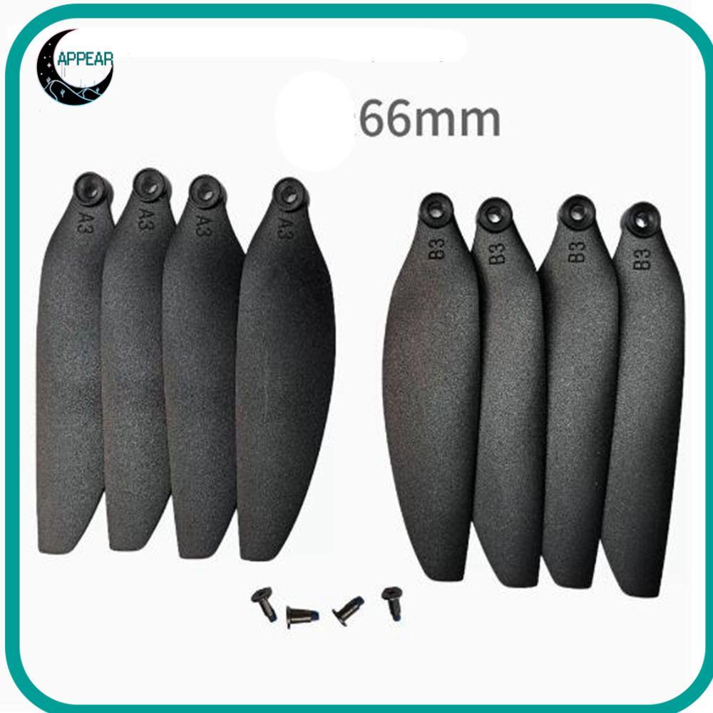 Cánh quạt gấp APPEAR, Phụ tùng máy bay không người lái điều khiển từ xa bằng nhựa màu đen, Lưỡi dự p