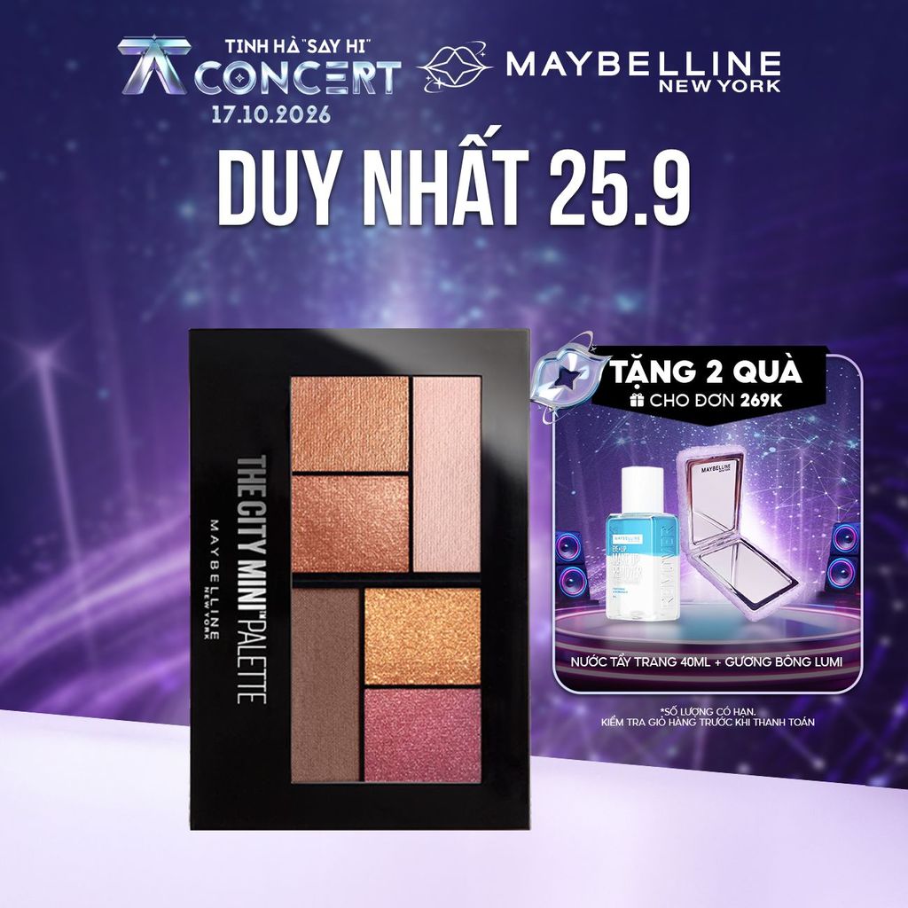 Bảng Phấn Mắt Maybelline New York 6 Màu The City Mini Palette 6.1g