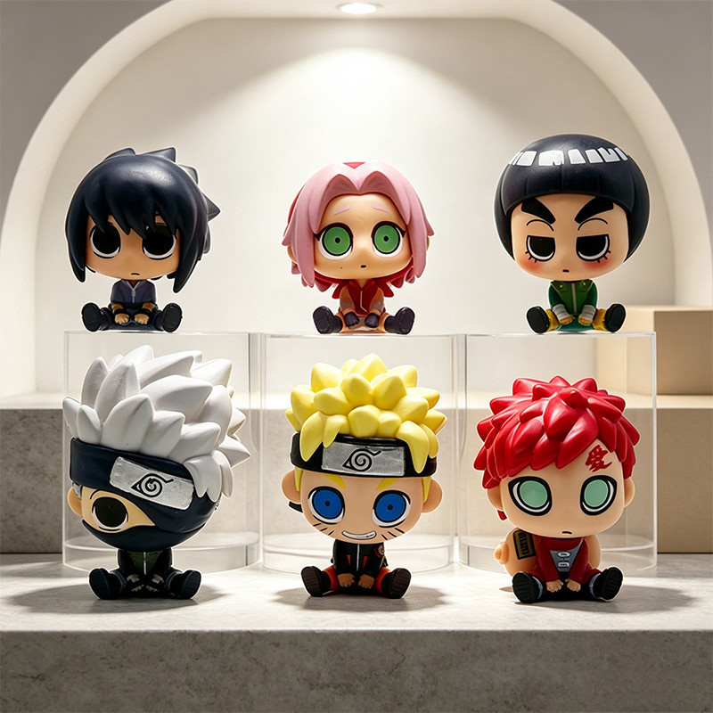 Mô hình blind box Naruto Shippuden để bàn Naruto Sasuke chibi đồ chơi sưu tầm anime manga