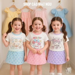  Váy Kuromi Melody Cinnamoroll cho bé gái 11-43kg hãng Luca&Luca thiết kế Váy công chúa cho bé 