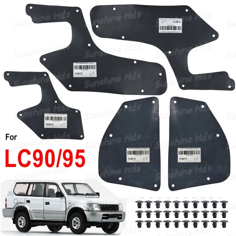 5X Dành Cho Xe Toyota Land cruiser Prado Colorado J90 1996-2002 Bên Trong Fender Con Dấu Động Cơ Bắn