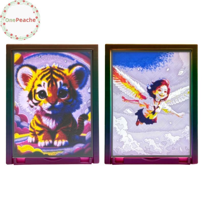 OnePeache 1 Bộ PLA Basic Liophane Bundle 3D In Liophane Ảnh Cho Bambu Lab Lithophane Led Panel CMYK 