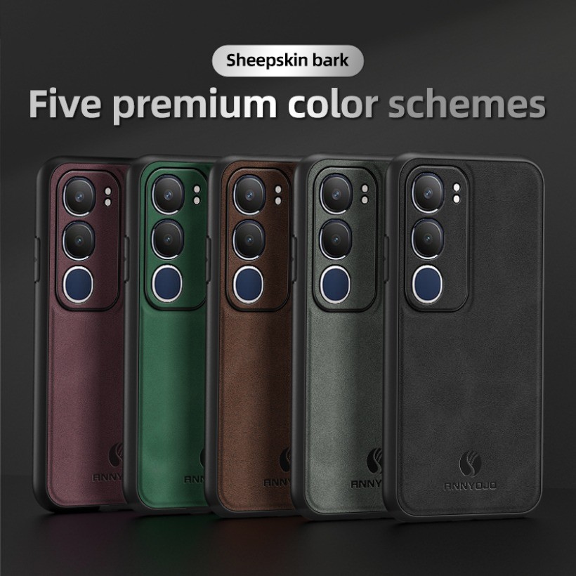 Ốp điện thoại Trơn Mờ Cho Vivo Y19S Pro Ốp điện thoại Tích Hợp Nam Châm Tấm Da PU Cứng Ốp điện thoại