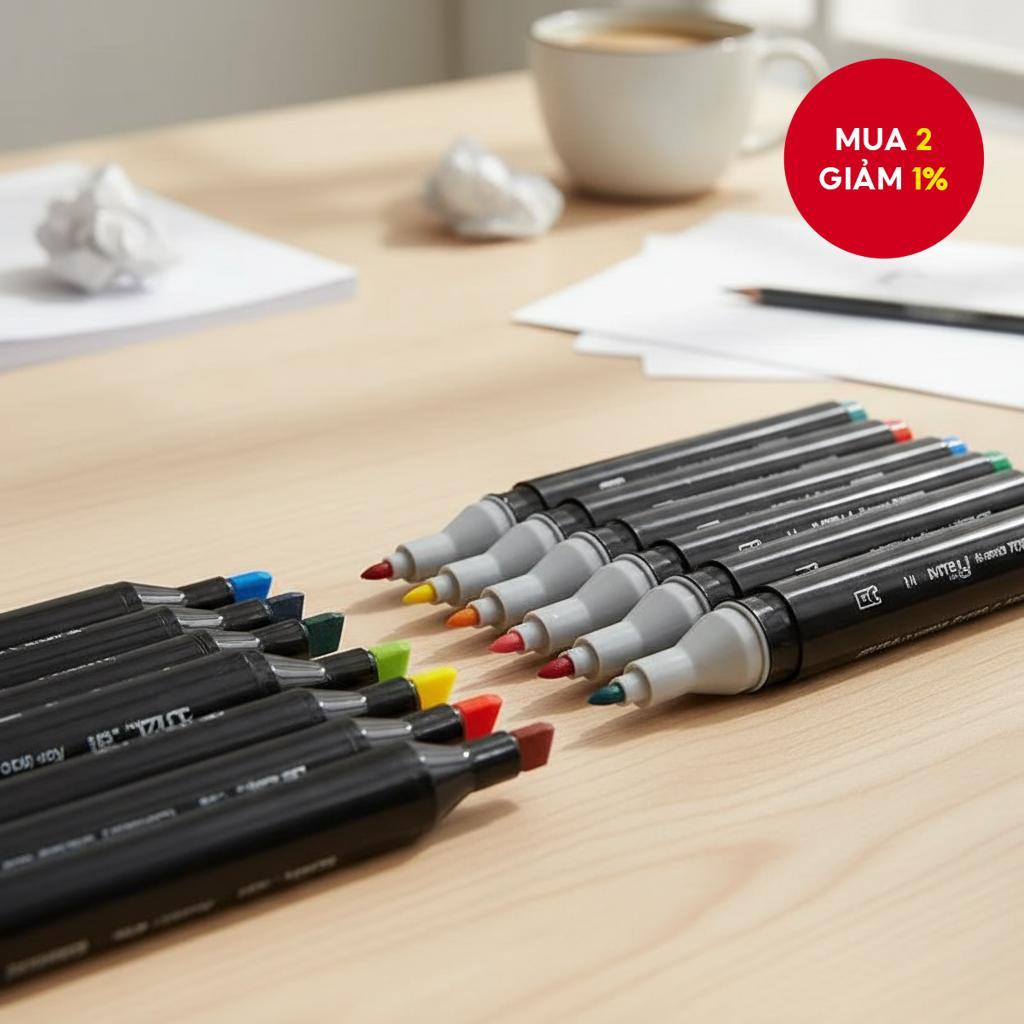 48 bút dạ hai đầu cho trẻ em, bộ đồ dùng nghệ thuật lấy cảm hứng từ Barbie