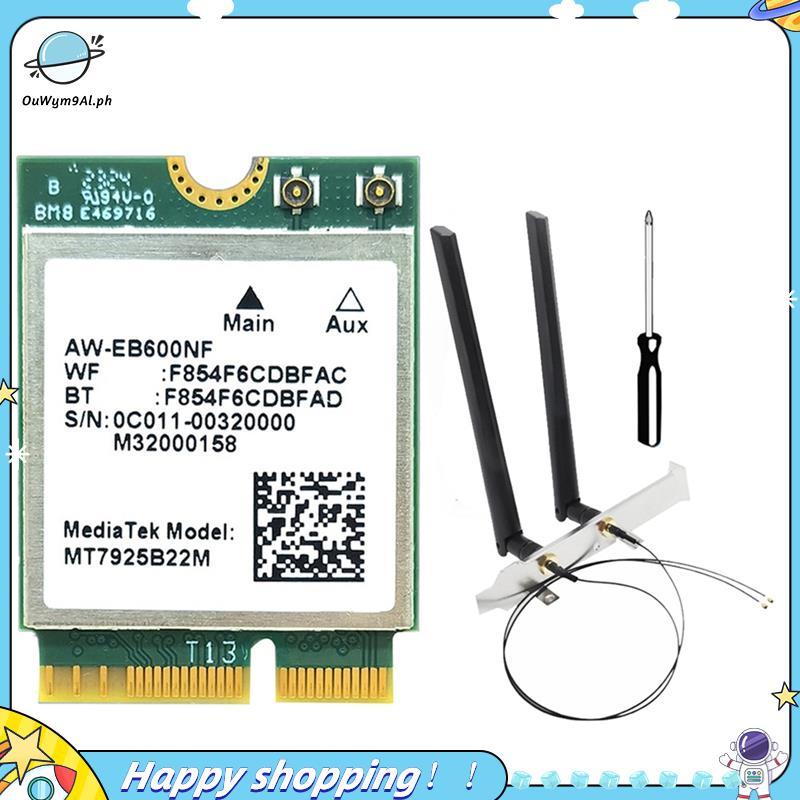 [ouwym9al] Thẻ MT7925 7 Thẻ MT7925 7 Có Ăng Ten M.2 Bộ Chuyển Đổi Thẻ BT5.3 Ba Band