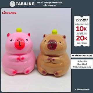  Heo đất ống tiết kiệm tiền lỗ ngang capybara size nhỏ LD62 - TABILINE 