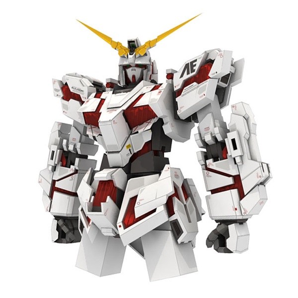 Mô hình giấy DIY RX-0 Gundam Unicorn Gundam Bust Paper Model Handmade DIY Học sinh