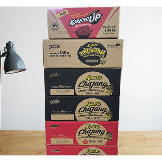  Thùng 20 Gói Mì Koreno Chajang Trộn Tương Đen Lẩu Thái Hương Vị Chua Cay 7 Cấp Độ Koreno Up 