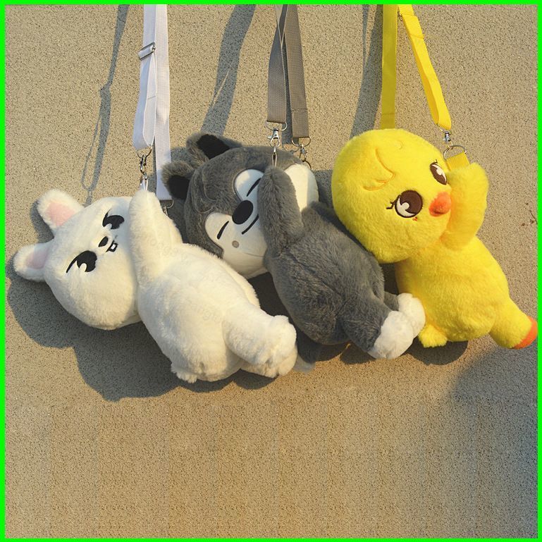 HT3 Đi Lạc Trẻ Em Skzoo Bbokari Wolfchan Dwaekki Han Quokka Sang Trọng Túi Đeo Vai Kpop Người Hâm Mộ