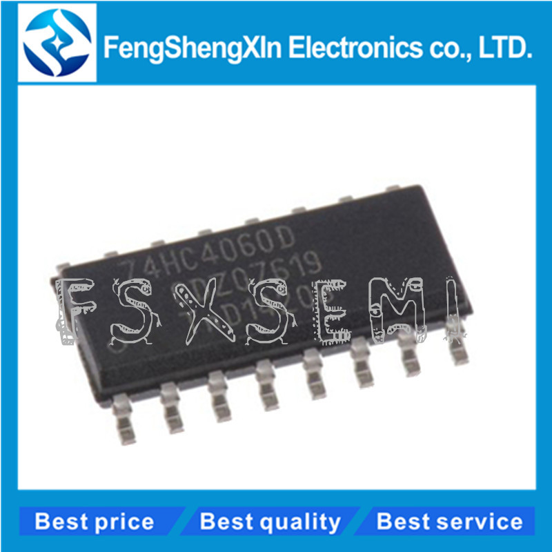 100 Cái / lốc 100% Mới Chính Hãng 74HC4060D 74HC4060 SOP-16 IC Lên Không Đồng Bộ