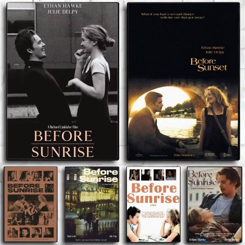 Before Sunrise Classic Love Movie Retro Poster No Frame Canvas Wall Art Painting Bedroom Living Room