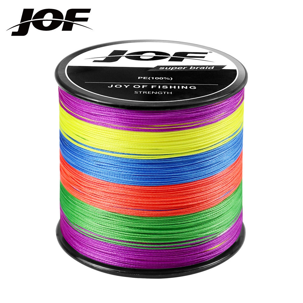 JOF 500M 8 Dây PE Dây Bện Dây Câu Cá Dụ 8 Bền Biển Nước Mặn Câu Cá