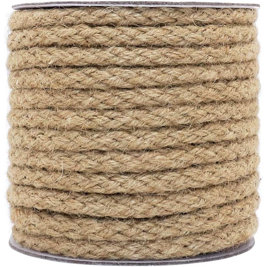 Dây đay Tenn Well 8mm, Dây đay bện 52 Feet Dây buộc dây dày để thủ công, Bài cào xước cho mèo, Làm v