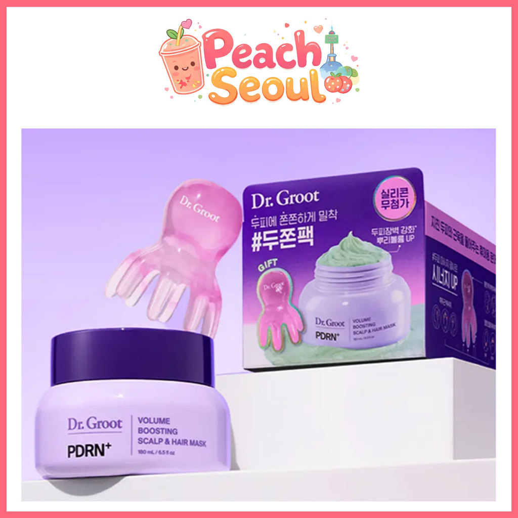 [Dr.Groot] Gói Tóc Da Đầu PDRN Volume 180ml + Gua Sha / Tăng Âm Lượng Tóc _ Từ Hàn Quốc