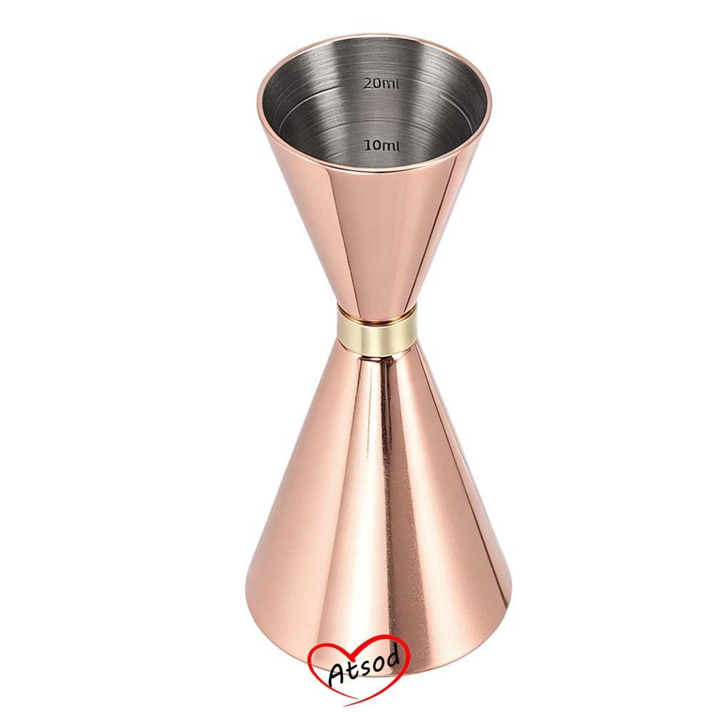 ATSOD Đo Jigger, Đo lường Bên trong Thép không gỉ Đôi Cocktail Jigger, Thanh lịch Bartending Jigger 