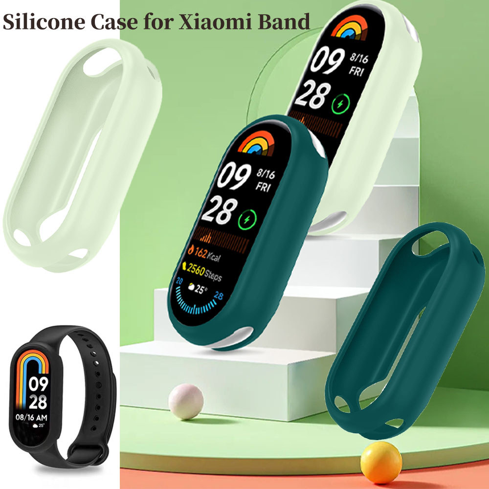Ốp Lưng Silicon Chống Sốc Cho Xiaomi Mi Band 8 / 10, Mi Band 9, Mi Band 9 10 Phiên Bản Gốm Sứ, Vỏ Bả