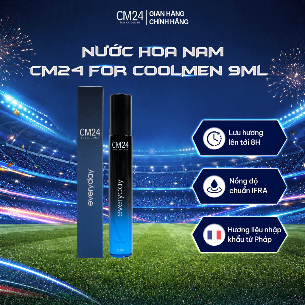 Nước Hoa Nam CM24 for Coolmen Everyday Hương Thơm Sang Trọng, Tinh Tế Lưu Hương 6-8 Tiếng 9ml