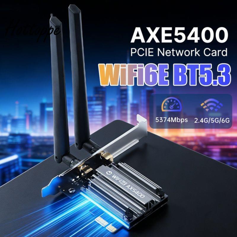 Bộ chuyển đổi mạng WiFi6E AX5400 PCIE WiFi6E AX5400 Bộ chuyển đổi thẻ mạng không dây BT 5.3 Tri Band