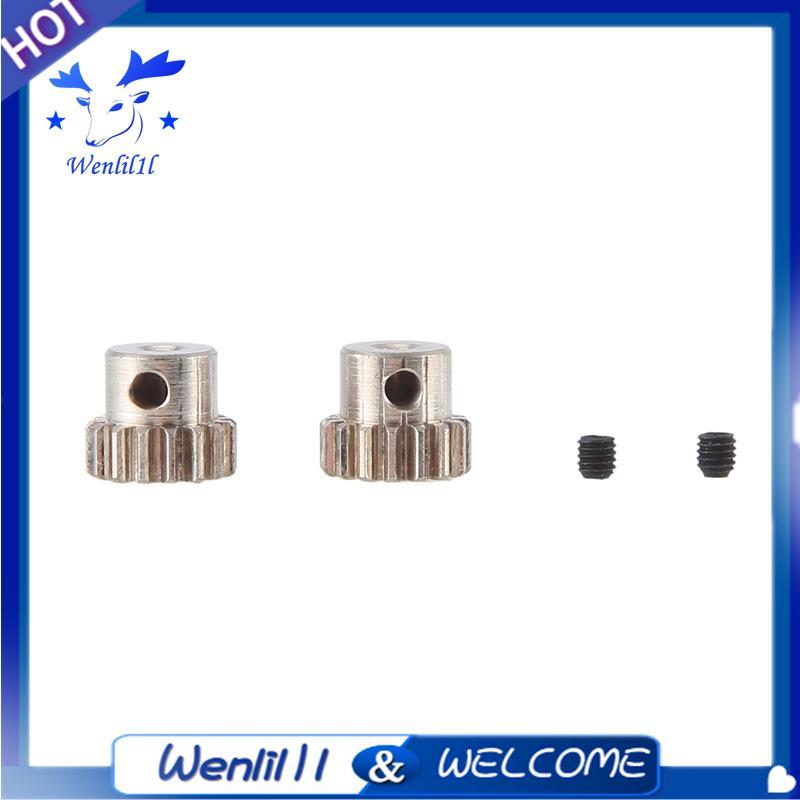 2 Chiếc 2.3 Mm Trục Kim Loại Bánh Răng Động Cơ 48DP M0.6 M0.8 Cho 1 / 12 1 / 16 RC Xe 7075 - 370 / 3