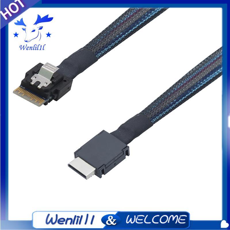 Slimline SFF-8654 4I 38P Nam sang PCIE Oculink PCI-Express SFF-8611 4I 40P Nam Dữ Liệu Hoạt Động Cáp