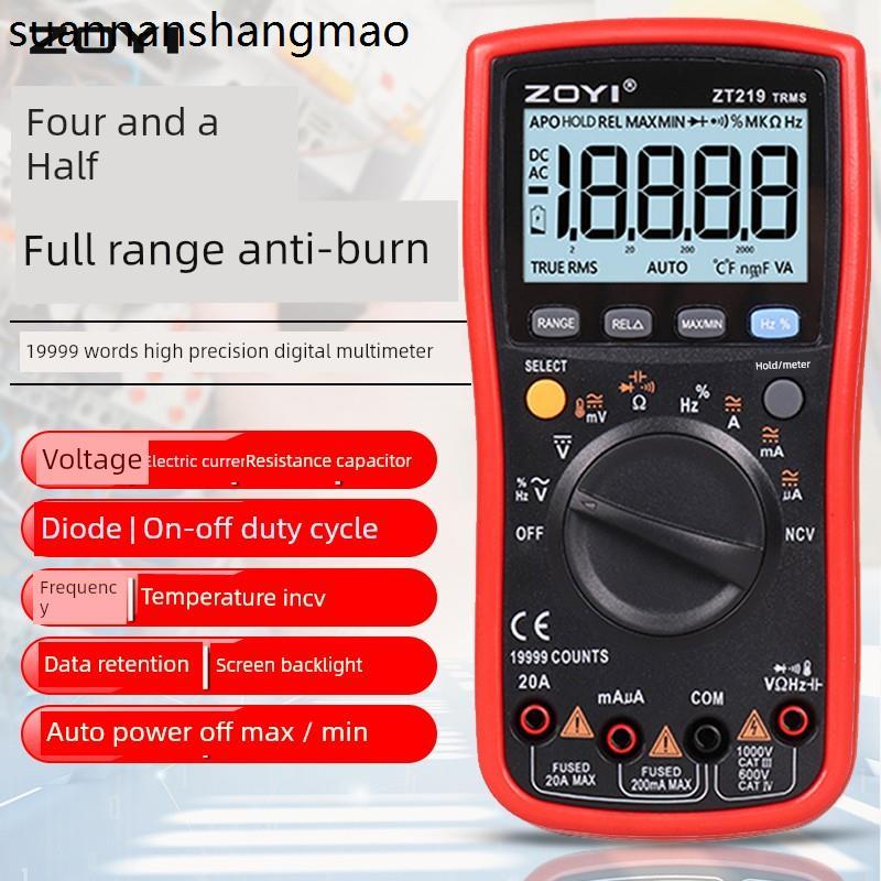 Màn hình kỹ thuật số phạm vi bán tự động ZOYI Zhongyi Đồng hồ vạn năng chính xác cao ZT219 Can NCV T