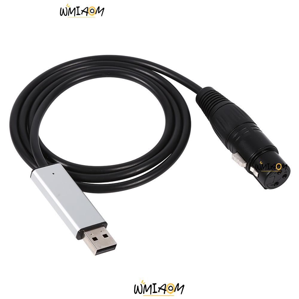 Giao diện USB sang DMXWMIAOM, Bộ chuyển đổi USB sang DMX Mini màu đen, Bộ điều khiển DMX512 bền 1m /