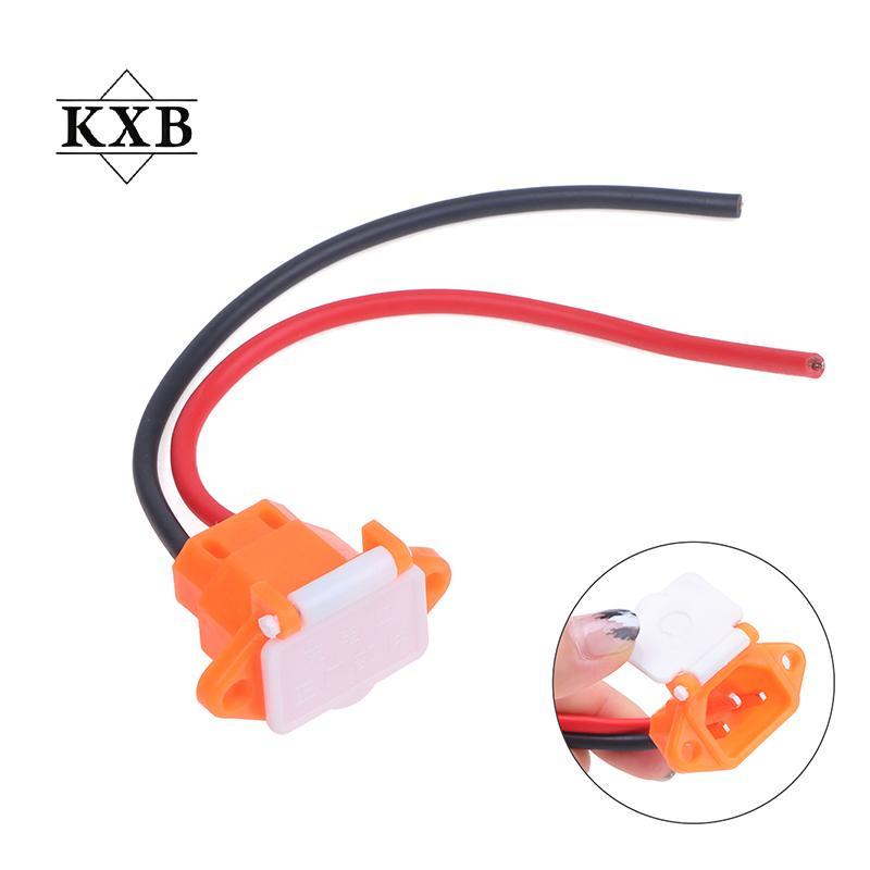 [threegoodstonesgen] Đầu nối sạc pin xe đạp điện 36V 48V với cáp 12AWG Ts