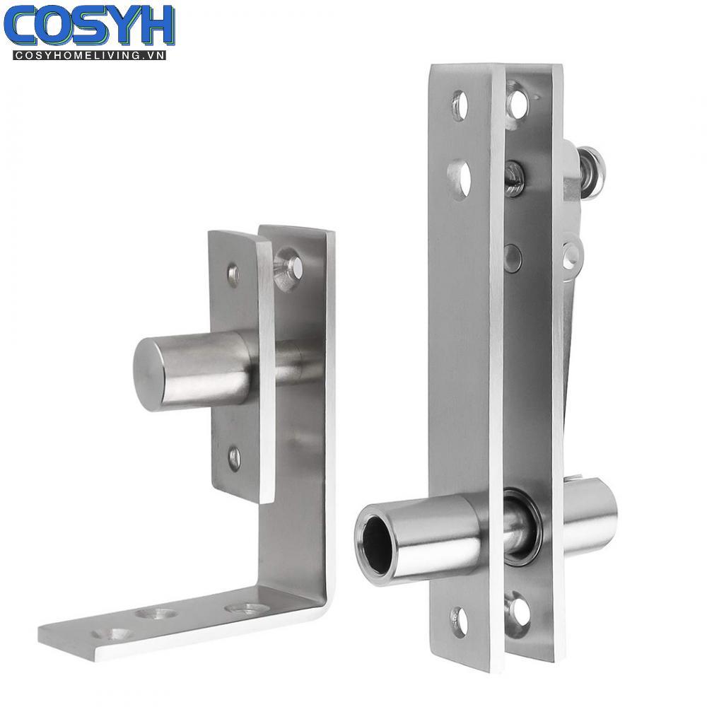<cosyh>Door Pivot Hinges Hardware L-shaped Pivot Hinge Revolving 1 Set Durable