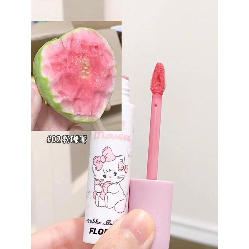 FLORTTE FLORTTE MIKKO Joint Cream Lip Cream Soft Focus Lip Mud Lipstick 02 Fresh ổi Màu 04