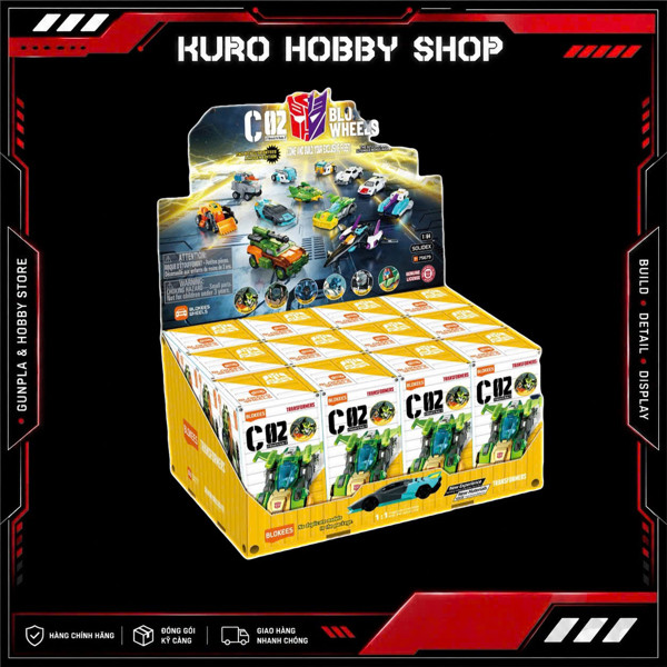 BLOKEES C02 Blokees Wheels Transformers - Mô hình gacha lắp ráp Blokees