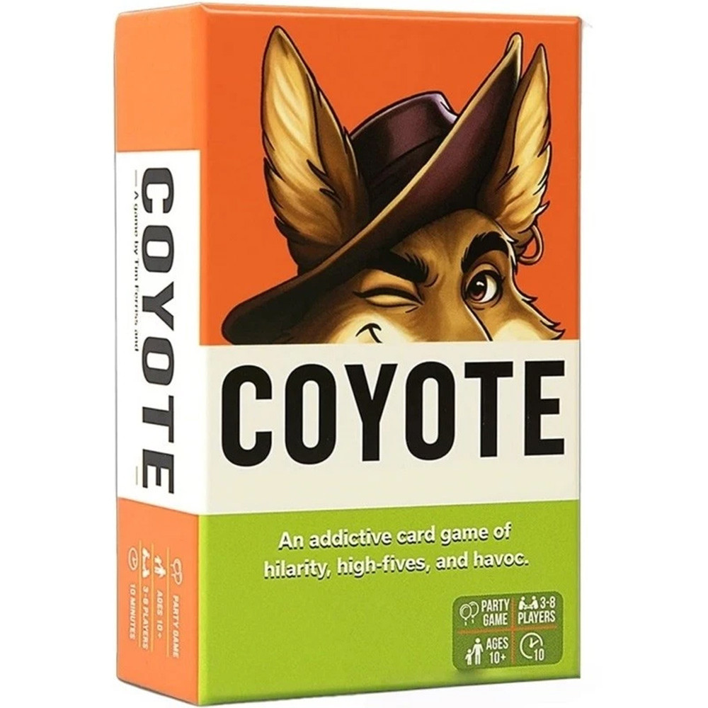 Hàng có sẵn Trò chơi Coyote bán chạy, Trò chơi thẻ tiệc Coyote, Gặp gỡ trò chơi thẻ đóng gói hành độ
