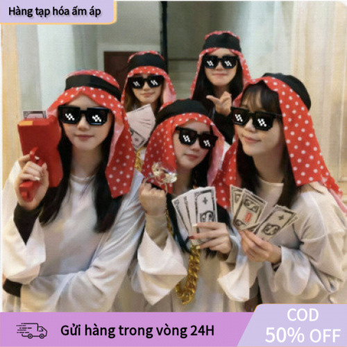 [COD] Set 3 món hóa trang đại gia Dubai, chất vải mềm, sang trọng
