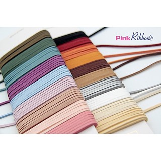 (SET 5M) Dây da lộn 3mm trang trí thắt nơ. trang trí DIY, decor, gói quà, gói hoa, phụ kiện may mặc