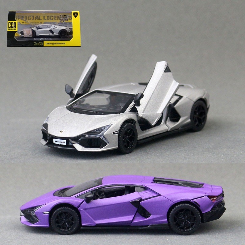 CCA Caipo 1: 43 Hợp Kim Xe Mẫu Lamborghini Revuelto Siêu Xe Thể Thao Đồ Chơi Trẻ Em Kéo Lại Cửa Mở