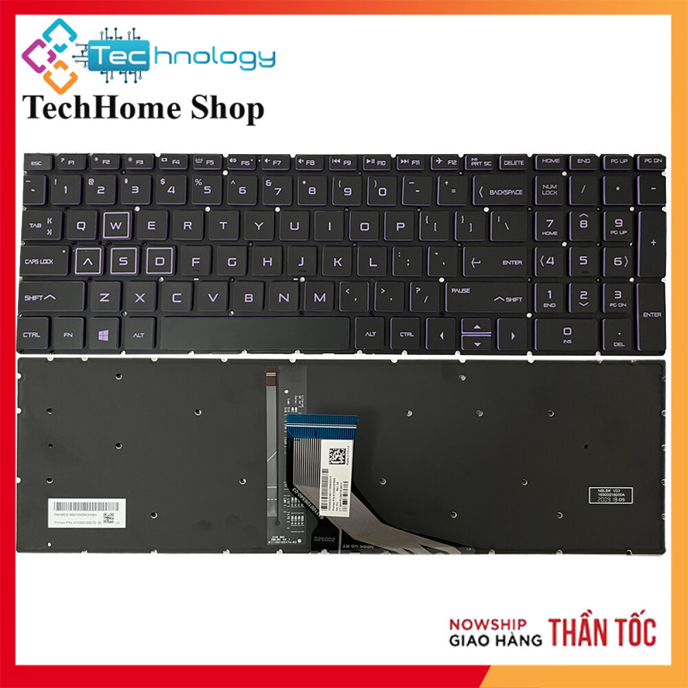 Bàn Phím HP Pavilion Gaming 15CX 15-CX 15-cx0056wm 15-cx0058wm Led Xanh