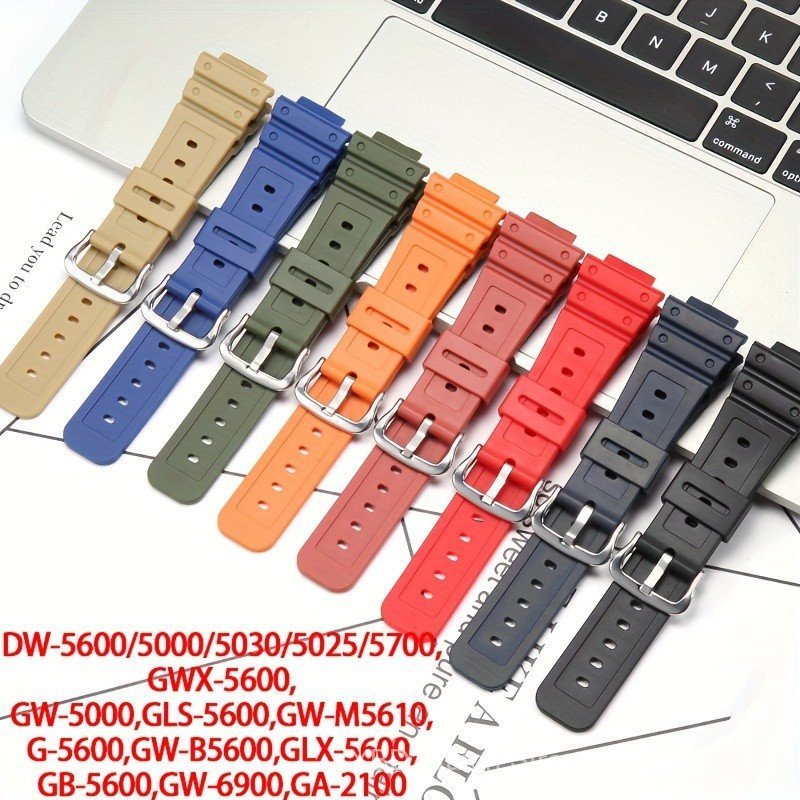 Dây đeo cổ tay thể thao 16mm cho Square DW5600GW-M56110GW-B5600GA2100GW6600GB5600GLX5600GLS5600GW500