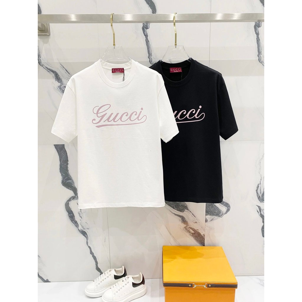 GUCCI / GUCCI 2026 Đầu Xuân Phong Cách Mới Áo Thun Ngắn Tay Phong Cách Nam Nữ Phong Cách Cặp Đôi Áo 