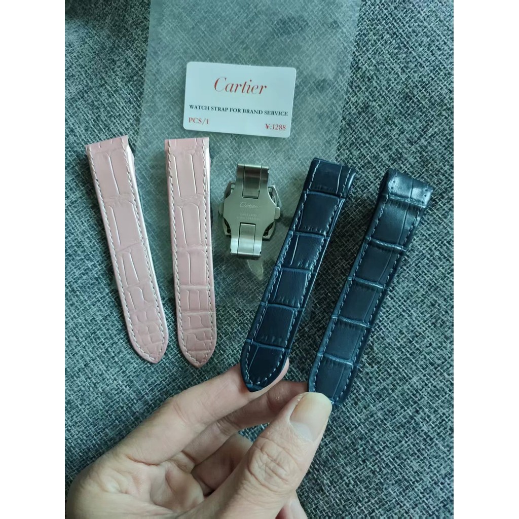 Thích hợp cho Cartier Santos100 Dây da thật Santos Dây da nam nữ