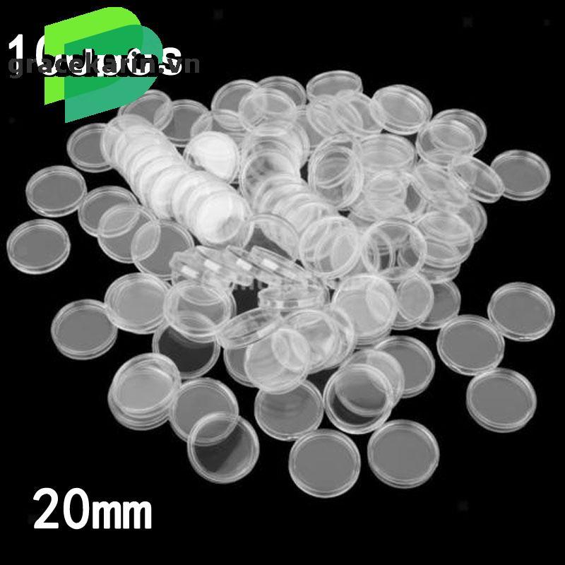 [GRCEKRIN-VN]Coin box Plastic Paper Money Capsules Containers Publications Supplies