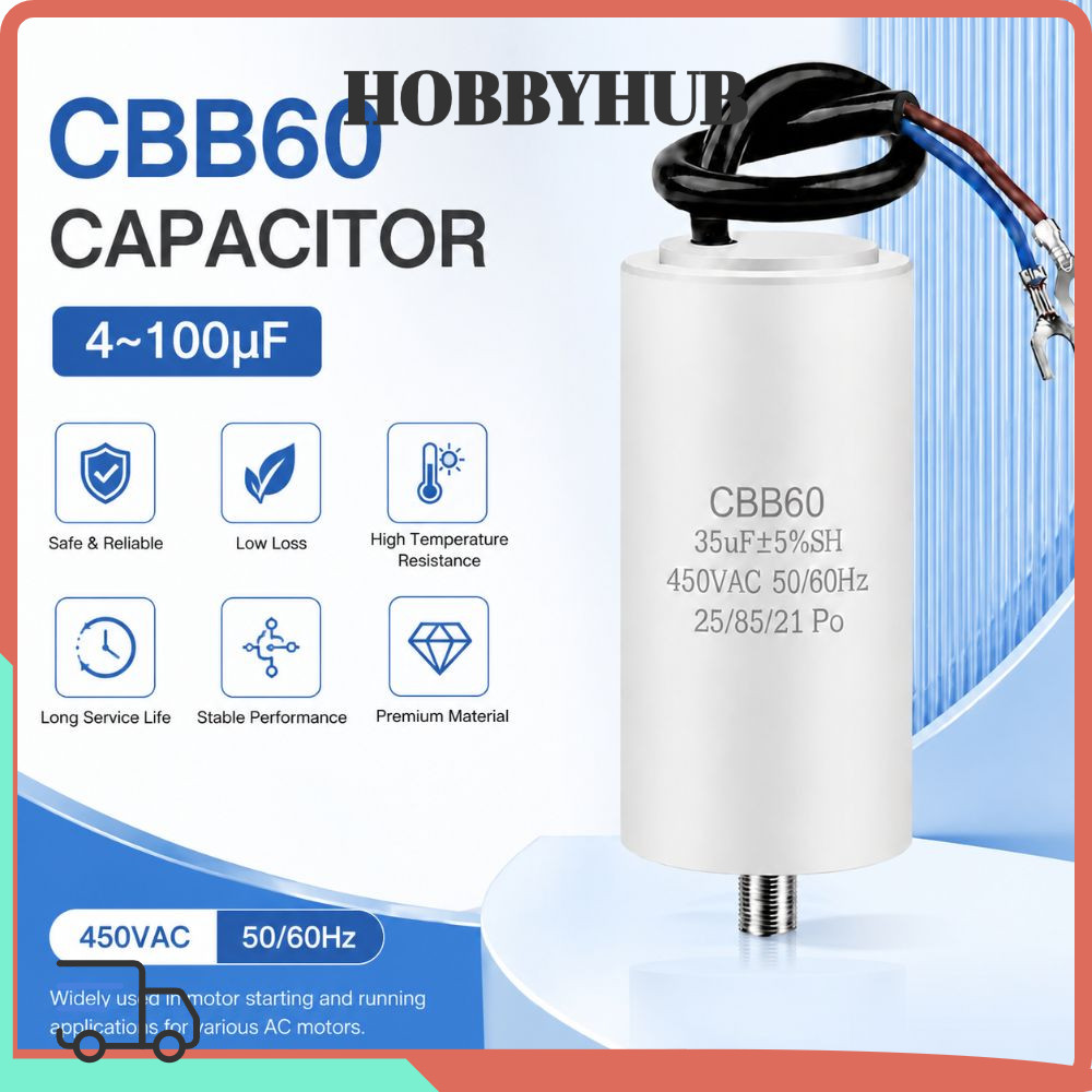 Tụ điện HOBBYHUB CBB60 450V Bền