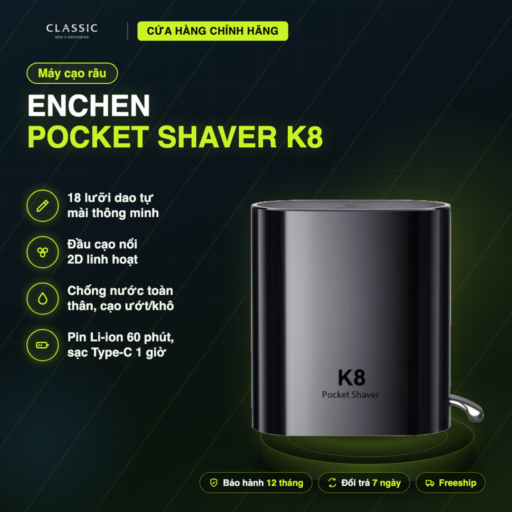 Máy cạo râu Enchen Pocket Shaver K8