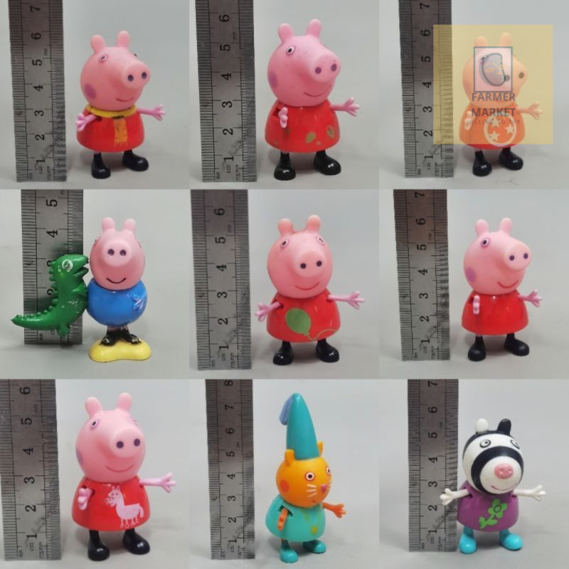George Pig Peppa Pig Candy Cat Zoe Zebra Model Play House Đồ chơi Đồ trang trí