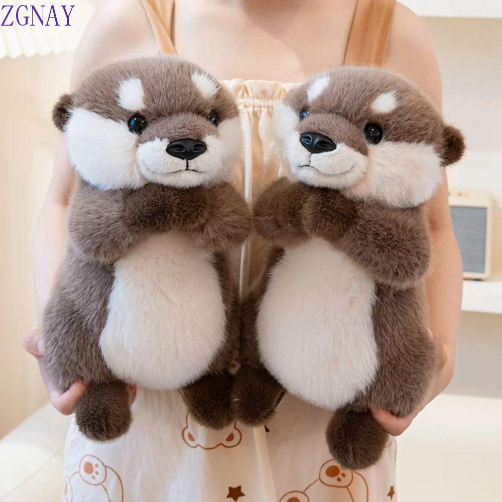 POLOSP Brown Otter Đồ chơi sang trọng, Búp bê nhồi bông PP mềm Mũm mĩm Otter, Bộ sưu tập sáng tạo Fl
