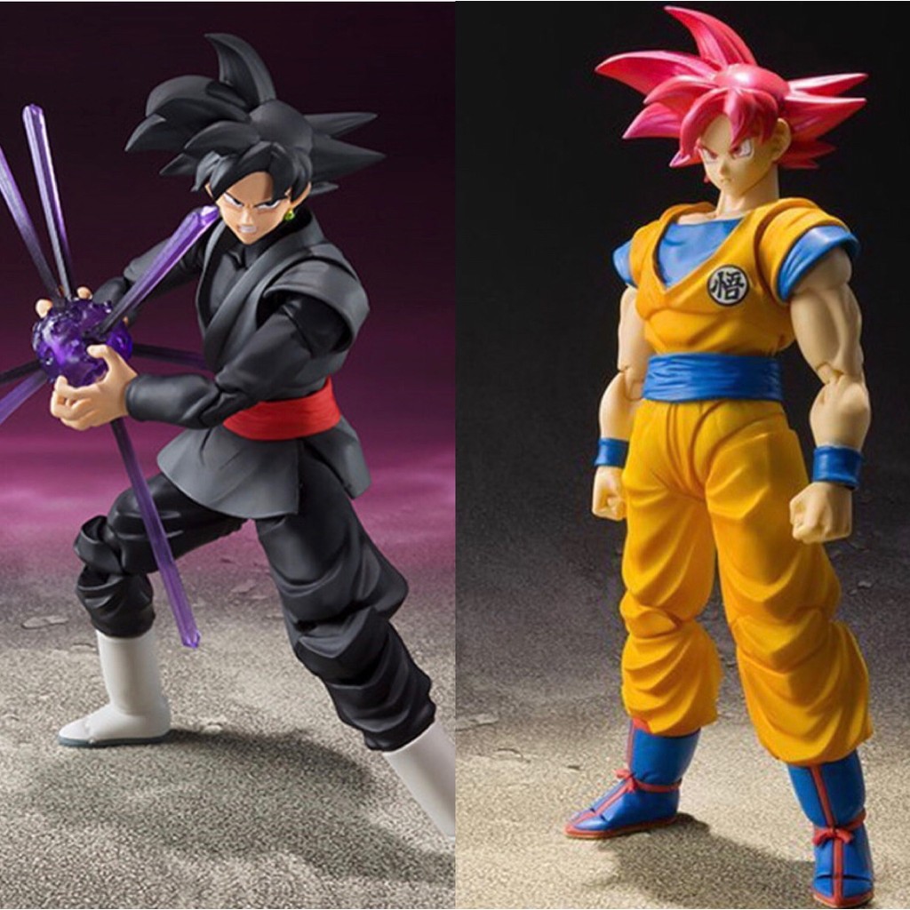 SHF Dragon Ball Saiyan Tóc Đỏ Son Goku Đen Goku Zamas Hồng Có Thể Làm Được