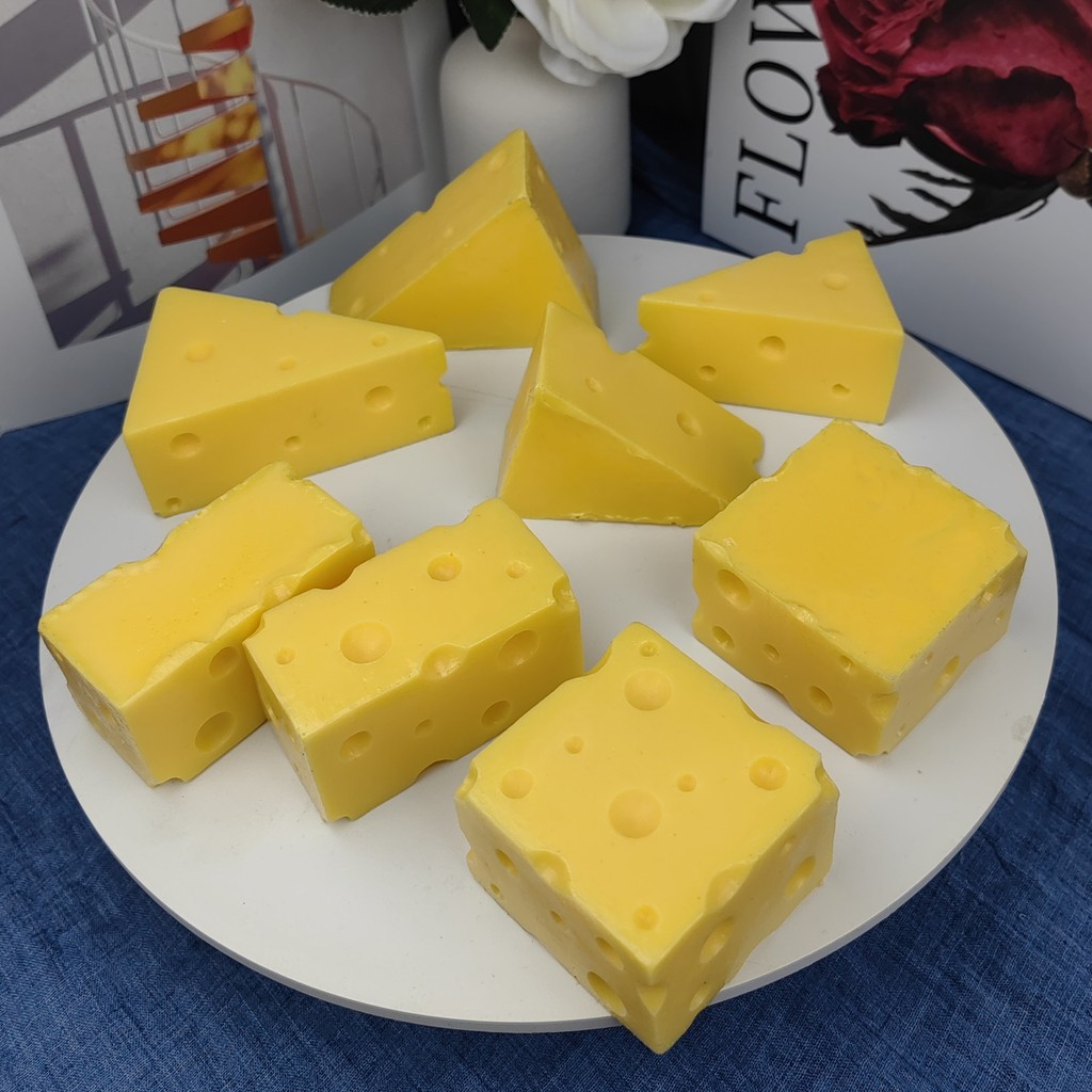 Mô Phỏng CHEESE CHEESE MODEL CHEESE MẪU Kem CHEESE Giả Món Tráng Miệng Đạo Cụ Chụp Ảnh Mẫu Giả Trang