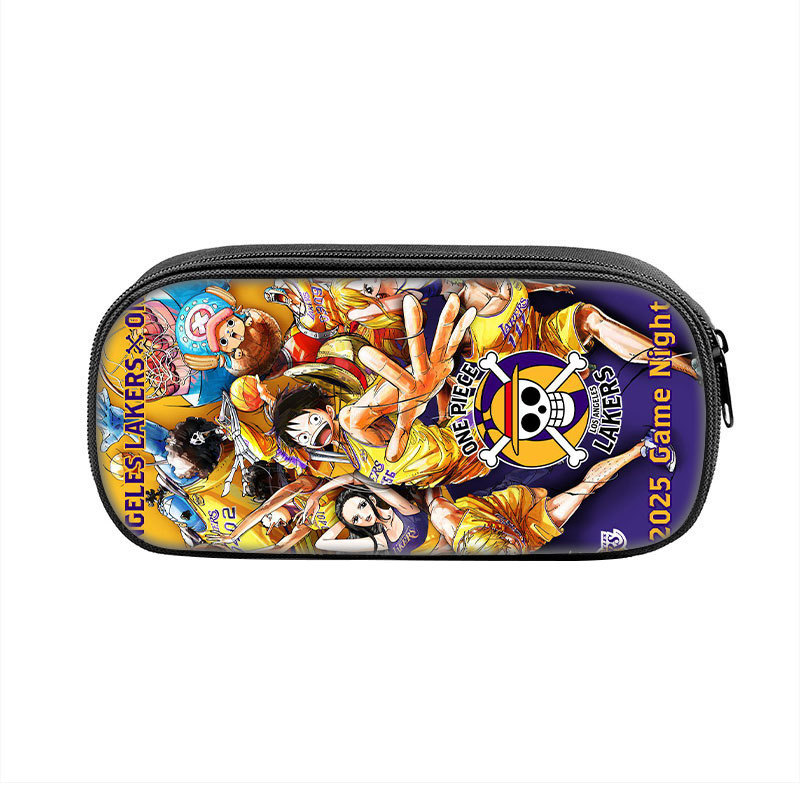 One Piece x LOS ANGELES LAKERS LOS ANGELES LAKERS x Hộp đựng bút chì in hình ONEPIECE